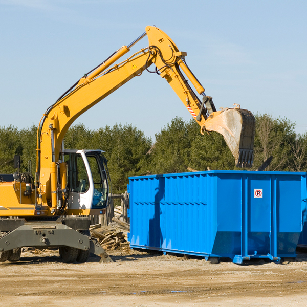 how does a residential dumpster rental service work in Temple Maine